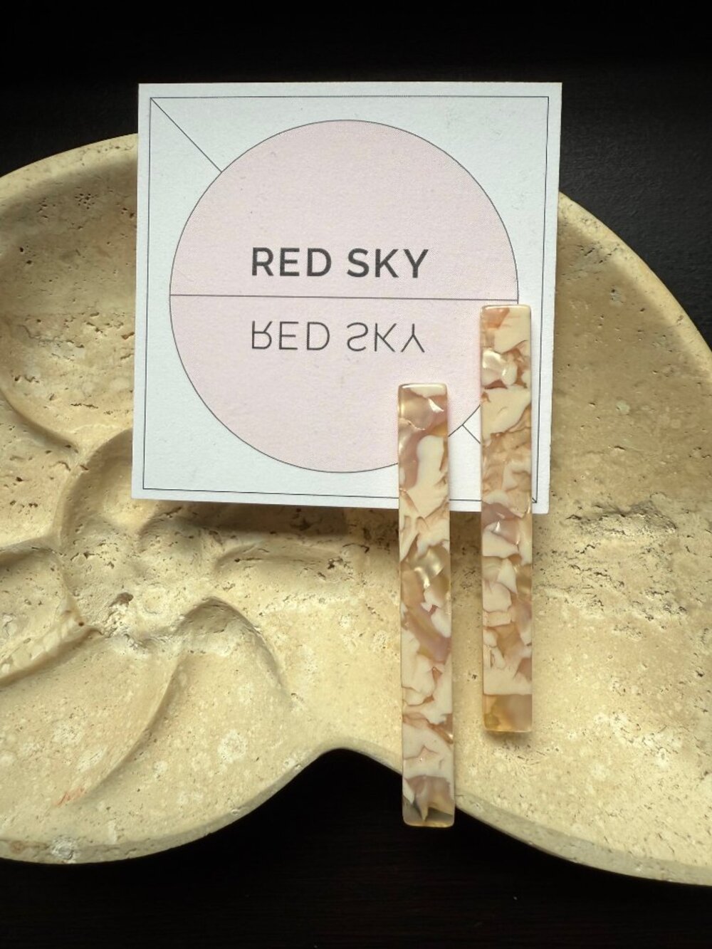 Shop Red Sky Acetate 'Stick' Stud Earrings